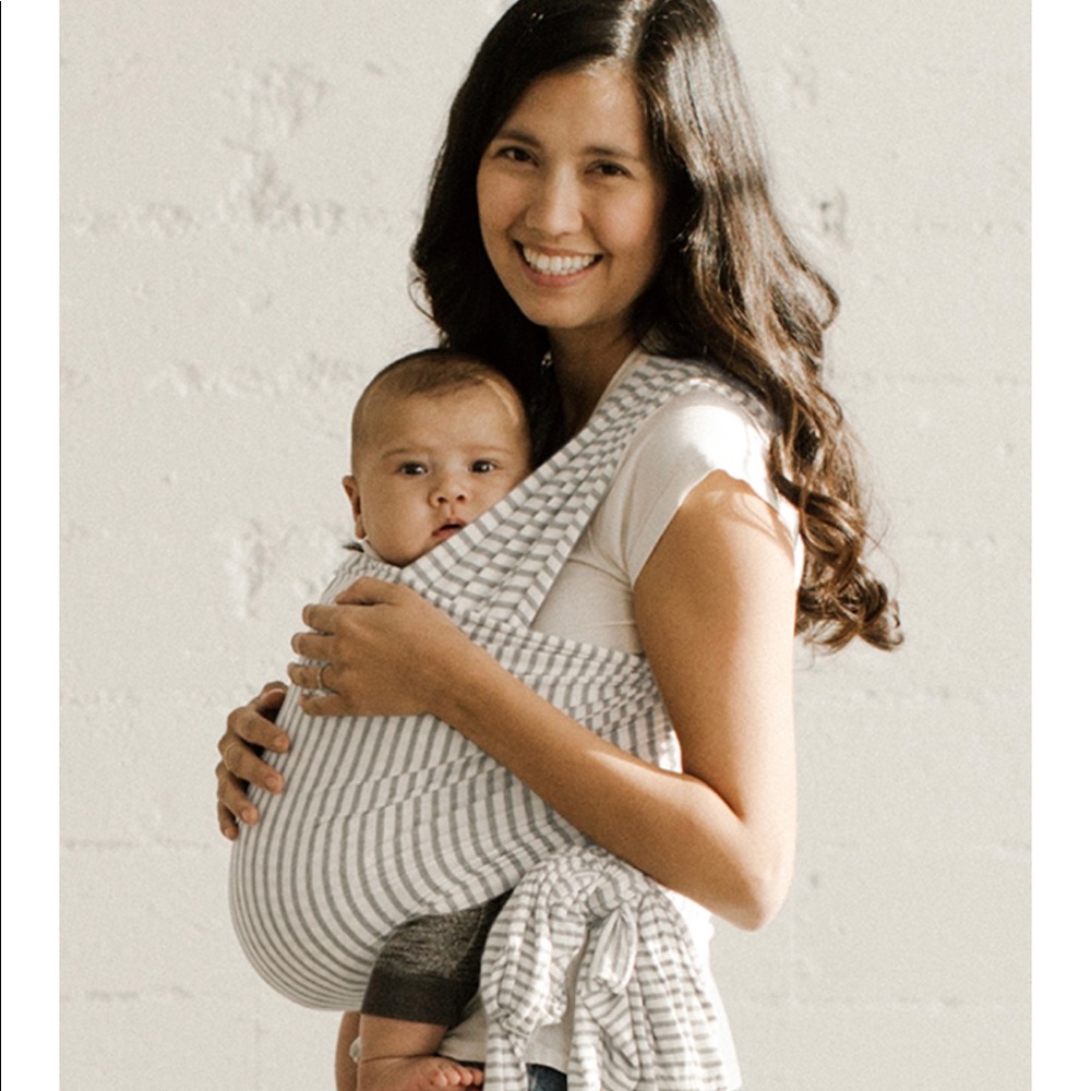 Gray stripe solly baby wrap